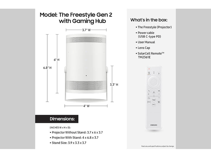 The Freestyle projector