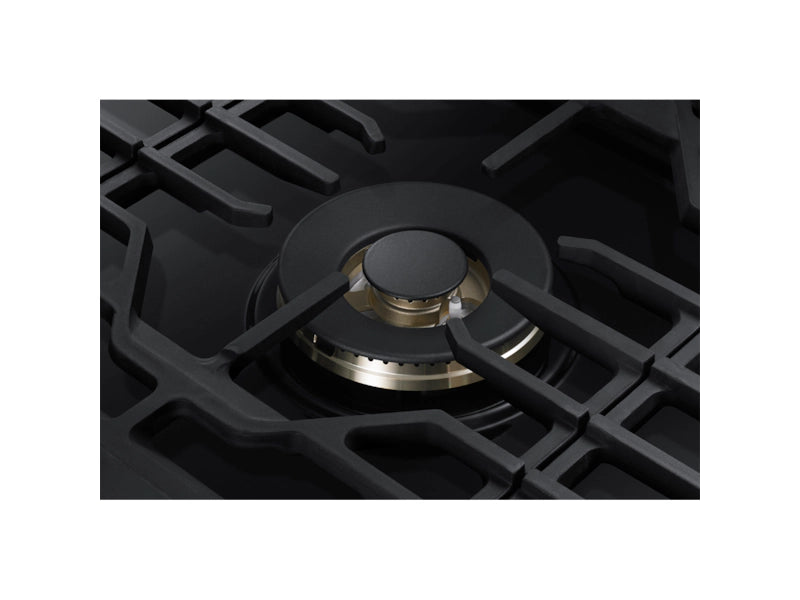 30" Smart Gas Cooktop with 22K BTU Dual Power Burner in Black Stainless Steel